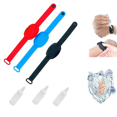 Kikiflower Hand Sanitizer Bracelet for Kids and Adults, Wristband Hand Sanitizer Dispenser,Portable Travel