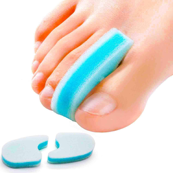Povihome 10 Pack Foam Toe Spacers, 3-Layer Toe Separators, Large Size for Crooked, Overlapping Toe Relief