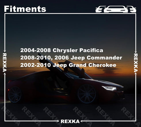 Rexka 30pcs Rear Door Trim Fastener Retainer Clips Pin 6507686AA, Compatible with Jeep Chrysler Commander