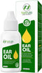 Organic Ear Oil for Ear Infection - Natural Eardrops for Pain, Swimmer's Ear & Wax Removal (0.5 Oz)