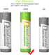 16650 Rechargeable Battery (2-Pack), 1800mAh 3.7V Li-ion with Button Top for Flashlights