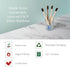 Wild & Stone 100% | Firm Bristle Organic Bamboo Toothbrush | Four Handle Patterns | Firm Fibre Bristles | Biodegradable