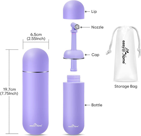 Portable Peri Bottle for Postpartum Care - Easy@Home Handheld Bidet for Personal Hygiene, 380ml Leakproof Design