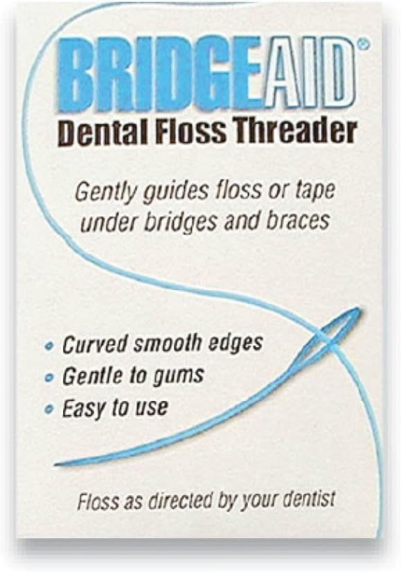 Bridge Aid Threaders, 5 Packs of 10 (50 Each) for Dental Care