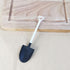 LJJCSFF 20 PCS Black Shovel Spoons Dessert Mini Pudding Spoons Plastic Shovel Spoons Disposable Tiny Shovel Spoon