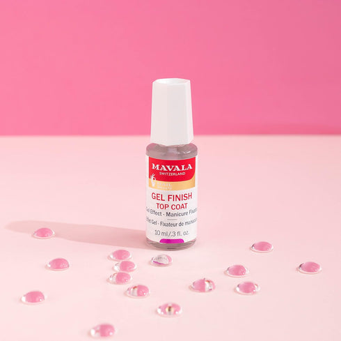 MAVALA Nail Top Coat, Gel Finish, Replicates Gel Manicure, Durable Formula, 0.3 Ounce