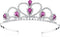 Lovelyshop Colorful Gems Silver Rhinestone Tiara for Little Kid, Big Kid, Prom Birthday Princess Crown