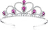 Lovelyshop Colorful Gems Silver Rhinestone Tiara for Little Kid, Big Kid, Prom Birthday Princess Crown