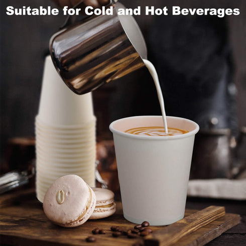 Kuerqi 100 Pack 3 Oz 3 Oz Bathroom Cups, Paper Cups Mouthwash Cups, Small Disposable Espresso, Durable and Convinent
