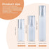 longway 0.67oz 20ml Airless Cosmetic Cream Pump Bottle Travel Size Dispenser for Shampoo (Pack of 6, Frosted
