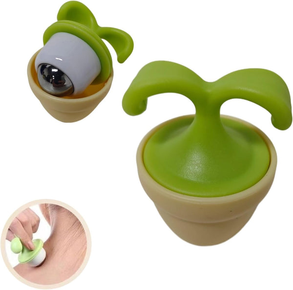wofynovel Plant-Shaped Ball Massage Device, Acupoint Pressing, Relaxes Muscles and Promotes Blood Circulation,