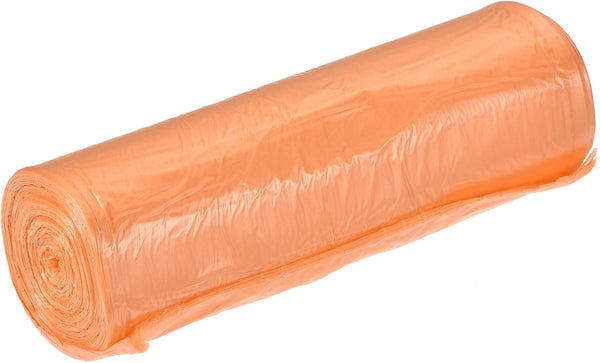 MECCANIXITY 4-6 Gallon Small Trash Bags, Waste Basket Liners for Kitchen, Office, Bathroom, Bedroom, Orange, 20 Counts