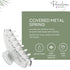 Parcelona French Basic Medium 3 1/2" Celluloid Claw Clips, Durable Styling Hair Accessories (Shell and Clear)