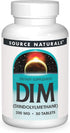 Source Naturals DIM, Diindolylmethane 200mg with BioPerine, Vitamin E & More, 30 Tablets