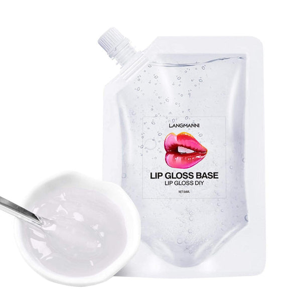 Transparent Lip Gloss, Moisturize Lip Gloss Base Oil for DIY Handmade Lip Balms, 1.69Fl.Oz