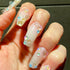 Mix Color Size 2400pcs Mermaid Rhinestones Flat Back Glass Iridescent Nail Stone Gems with 2000pcs Caviar Beads