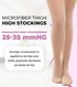 ITA-MED Unisex Closed Toe Thigh High Compression Stockings - Comfort Fit