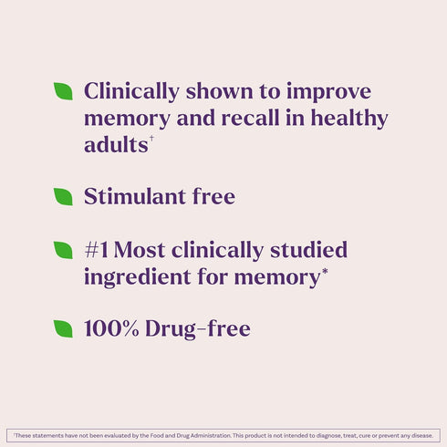 Natrol Cognium Memory Supplements, Brain Health for Adults, 60 Tablets, Clinically Shown to Improve Memory