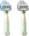 kwmobile 2x Razor Holder with Suction Cup - Self-Adhesive Shaver Wall Mount - Black/Light Blue/Transparent Bathroom