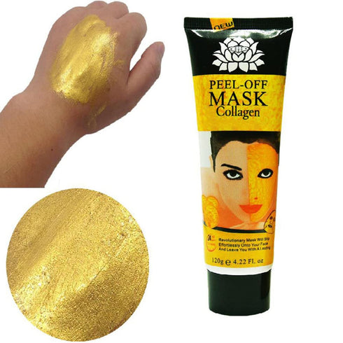 AICHUN BEAUTY 24k Gold Face Collagen Peel-off Mask - Anti-Wrinkle, Firming, Moisturize, 4.22 Fl.oz (2 Bottles)