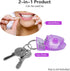 20Pcs Portable Dental Floss Key Chain, Tooth Shaped Flat-Line Design Cleaning Oral Care Hygiene 15M Length