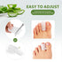 Silicone Toe Protectors - 12 Pack Gel Toe Sleeves with Aloe Vera for Pain Relief and Protection