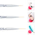 Tbestmax Professional Fine Nail Art Liner Brush, 3 pcs UV Gel Painting Acrylic Nail Brushes for Short Strokes and