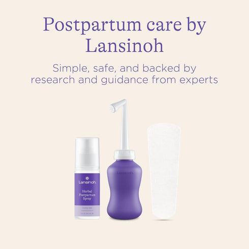 Lansinoh Postpartum Pads, Cooling Aloe Vera Perineal Ice Packs for Postpartum Care, 12 Count