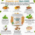 Organic Golden Milk Powder (Leche Dorada organica) with Turmeric, Ginger, Curcumin, Cinnamon, KSM66 Ashwagandha, Tulsi