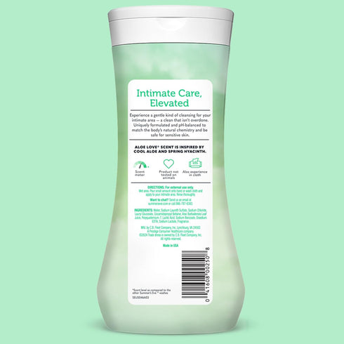 Summer's 15 Oz, Pack 3 Eve Aloe Love All-Over Daily Feminine Wash, Gentle pH-Balanced Body Wash for Women Removes