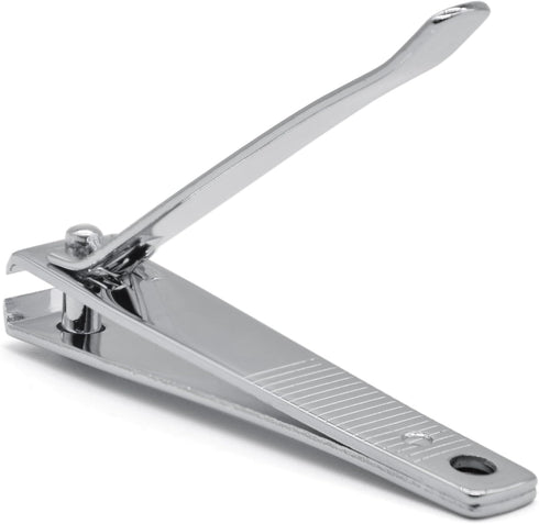 Nail Clippers Sharp Edge Fingernail and Toenail Clipper Cutter Thick Nail Tool for Manicure and Pedicure (Silver, Straight Edge)