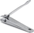 Nail Clippers Sharp Edge Fingernail and Toenail Clipper Cutter Thick Nail Tool for Manicure and Pedicure (Silver, Straight Edge)