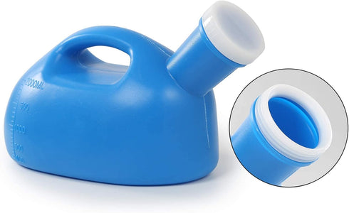 ONEDONE Urinals for Men, Portable Spill Proof Nighttime Urinal Bottle, 68 OZ for Hospital Home Camping, 45" Long Hose
