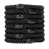 L. Erickson Grab & Go Ponytail Holders, Set of Eight, Black - Exceptionally Secure with Gentle Hold