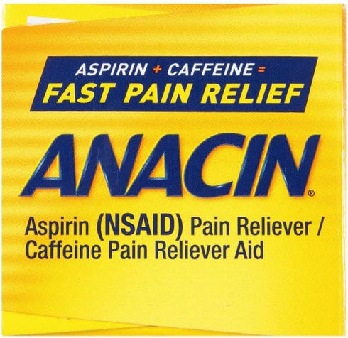Anacin Fast Pain Relief Aspirin Tablets, 300 Tablets (Pack of 3)