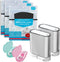 Dental Floss Holder, Pop-up Floss Box Automatic Tooth Picks Dispenser, Portable Flossers for Adults with Travel Case