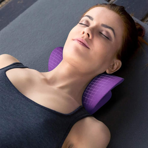 RESTCLOUD Neck and Shoulder Relaxer, Cervical Traction Device for TMJ Pain Relief and Spine Alignment, Chiropractic