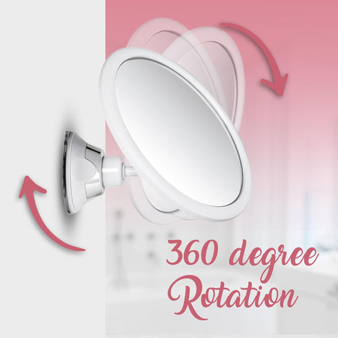 MIRRORVANA 10X Magnifying Mirror for Makeup, Suction Cup Cosmetic Mirror for Vanity and Travel - 6.7 x 6.7 Inch