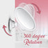 MIRRORVANA 10X Magnifying Mirror for Makeup, Suction Cup Cosmetic Mirror for Vanity and Travel - 6.7 x 6.7 Inch
