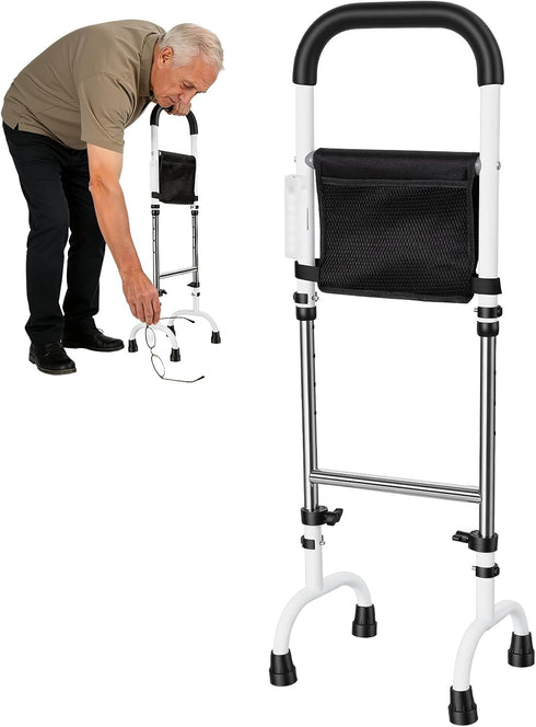 YOXIER Canes for Men, Bed Rails for Seniors, 5 Height Adjustments Canes for