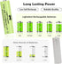 Ni-MH AA Rechargeable Batteries, 12 Pack 1300mAh Pre-Charged for Garden Landscaping Outdoor Solar Lights
