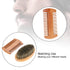 Men Beard Care Kit - Grooming Kit with Mustache Oval Brush and Comb
