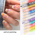 12Pcs Nail Art Graffiti Pen Set, Waterproof Drawing Marker Pens for Nails, Neon Enamels for DIY Abstract Lines