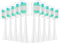 Replacement Toothbrush Heads 10 Pack - Compatible with AquaSonic Black Series, Vibe Series, Black Series Pro, Duo