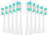 Replacement Toothbrush Heads 10 Pack - Compatible with AquaSonic Black Series, Vibe Series, Black Series Pro, Duo