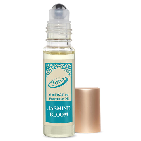 Jasmine Bloom Perfume for Women and Men, Alcohol-Free Hypoallergenic Vegan Fragrance Oil Roll-On