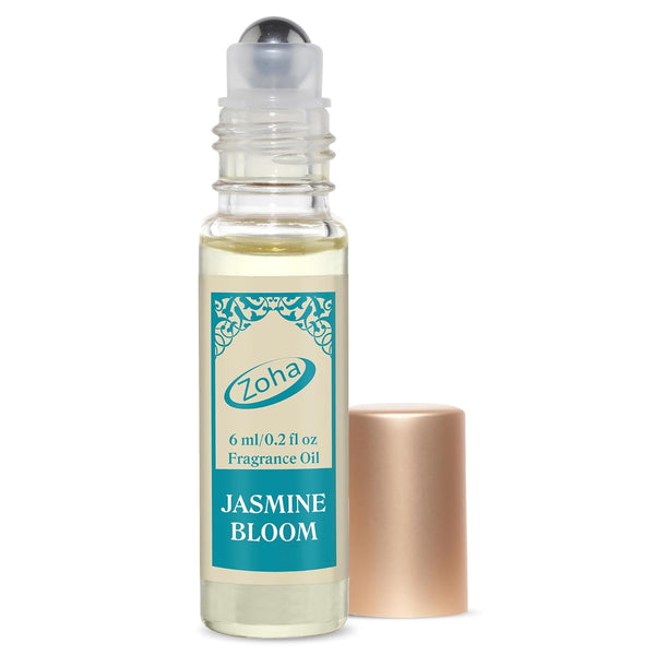 Jasmine Bloom Perfume for Women and Men, Alcohol-Free Hypoallergenic Vegan Fragrance Oil Roll-On