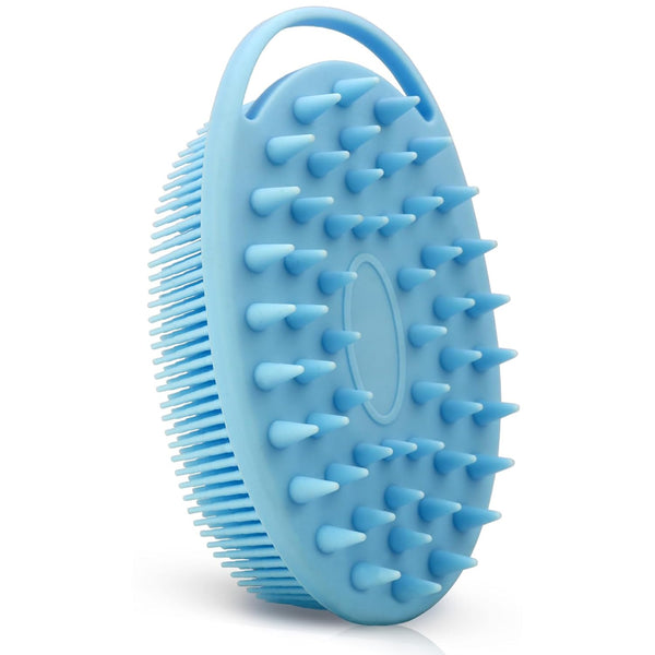 Upgrade 2 in 1 Bath and Shampoo Body Brush, Silicone Scrubber for Shower, Easy to Clean