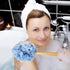 Loofah with Handle - Shower Sponge, Bath Brush, Back Scrubber for Body, PE Soft Mesh Luffa for Men and Women