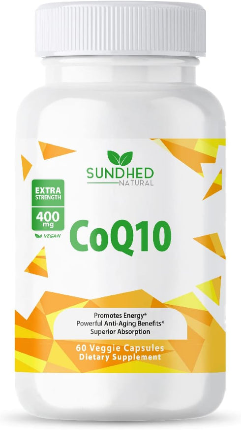CoQ10 Powerful Antioxidant Capsules 400mg - Supports Wellness Functions and Promotes Energy
